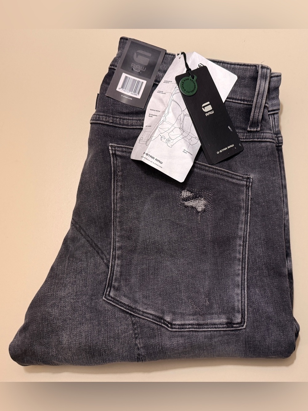 G-Star Men’s Charcoal Grey Slim Jeans(brand new)